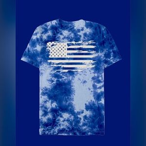 American Flag Graphic Short Sleeve T-Shirt